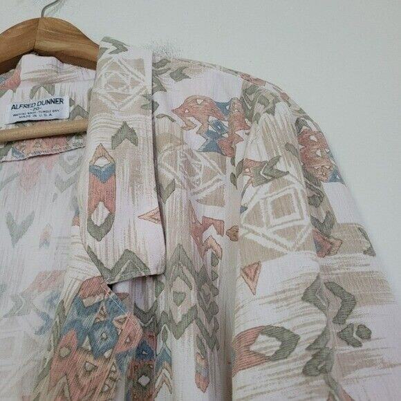 Vtg Aztec Southwestern Blazer Womens 20 XXL Lightweight Bohemian Pastel Earthy - Picture 3 of 11